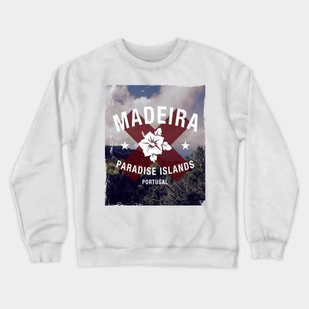 Madeira - Paradise Islands (distressed) Crewneck Sweatshirt by TCP